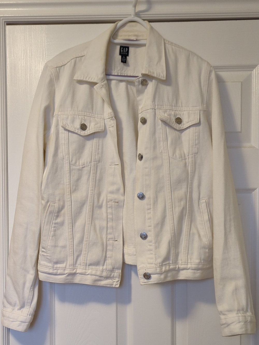 GAP Women's Off-White Denim Jacket